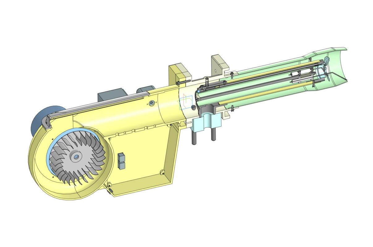 3D модель Газовая горелка мощностью 0,5 Мвт