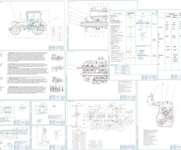 Чертеж Техническое обеспечение транспортных работ с модернизацией коробки передач трактора Беларус-1523