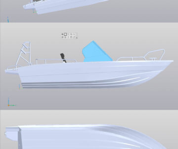 3D модель Катер UMS 485 DS