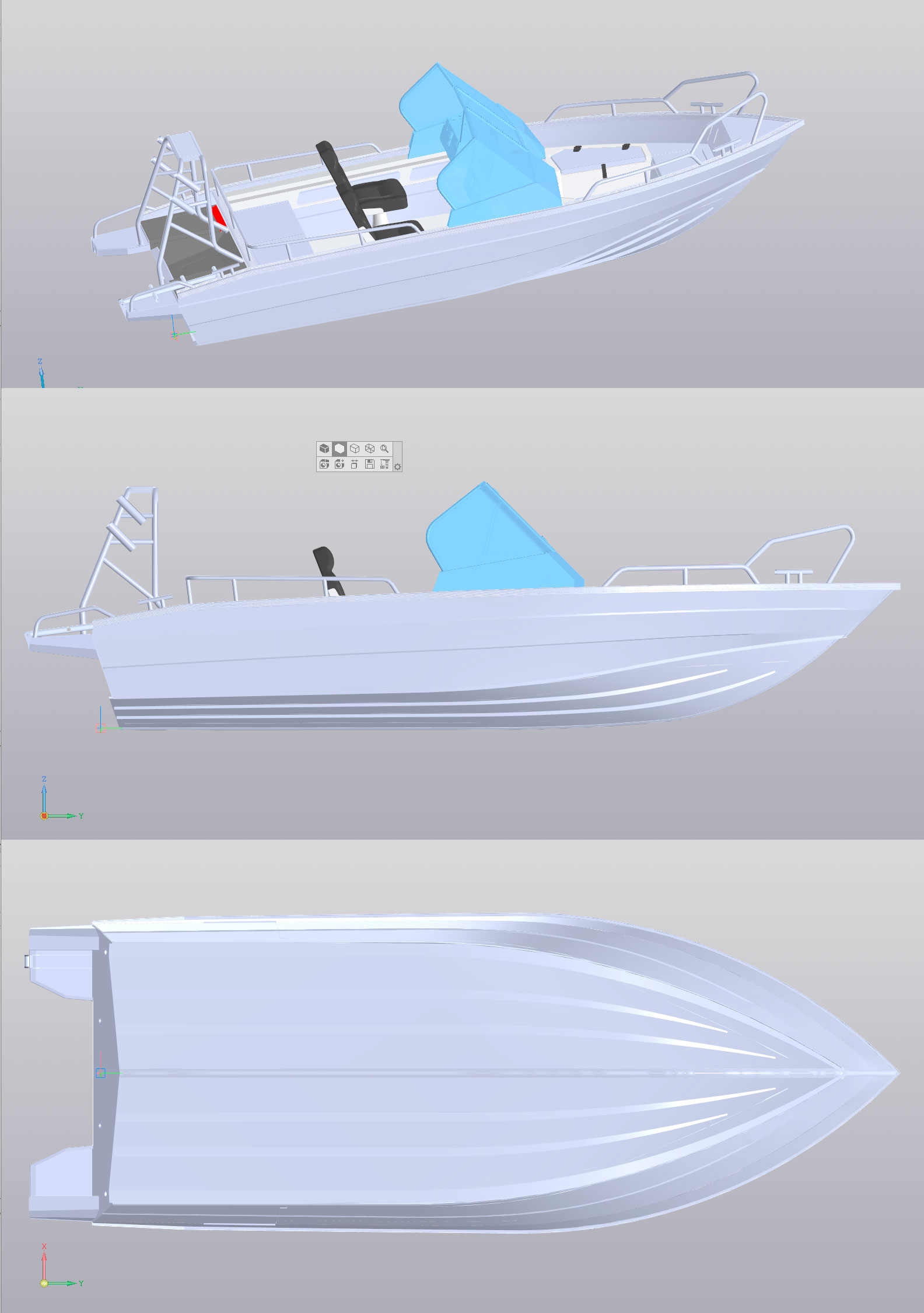 3D модель Катер UMS 485 DS