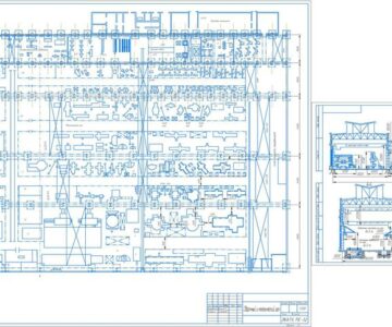 Чертеж Проектирование механического и сборочного цеха