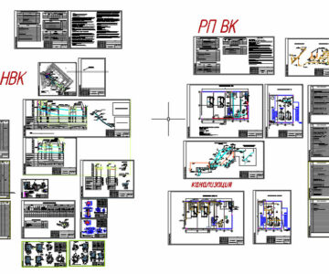 Чертеж Проект НВК к котельной, ВК котельной