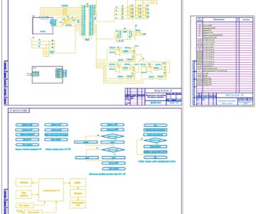 Чертеж Разработка микропроцессорной системы управления синхронным двигателем