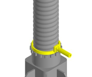 3D модель Домкрат винтовой для подпорки каркаса