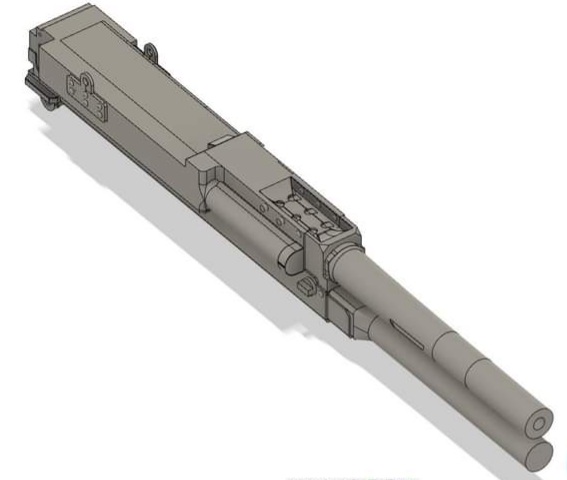 3D модель НСВ пулемёт Утёс