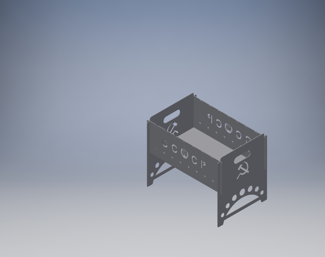 3D модель Мангал СССР