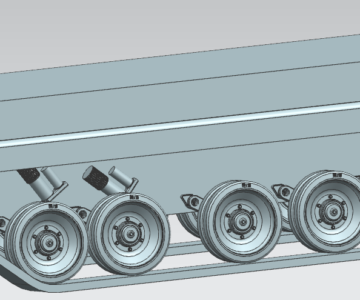 3D модель Ходовая часть БМП-3