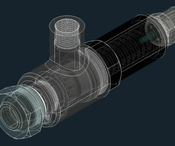 3D модель Клапан МЧ00.76 AutoCAD