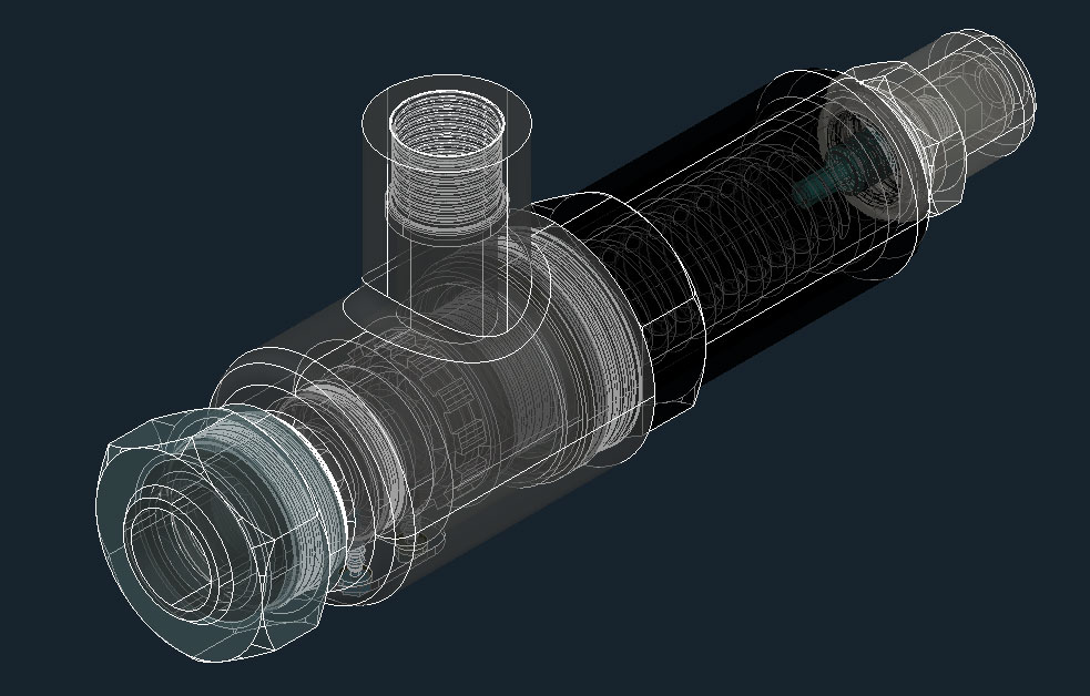 3D модель Клапан МЧ00.76 AutoCAD