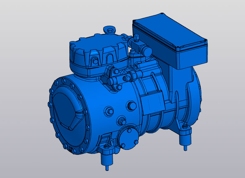 3D модель Компрессор Frascold D2