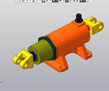 3D модель Пневмоцилиндр МЧ00.21