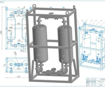 3D модель Осушитель 25Бар - конструктив