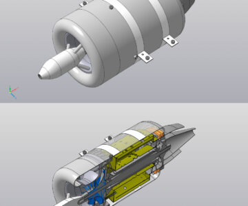 3D модель Малоразмерный авиационный двигатель JF-120