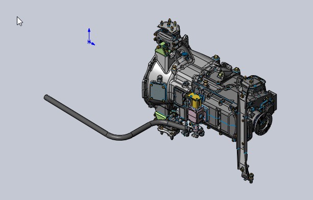 3D модель КПП 154.1700056 камаз