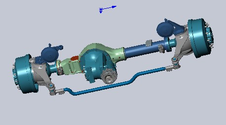 3D модель Мост передний Камаз 6350