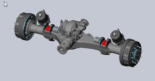 3D модель Мост средний Камаз 43118-2500065-10