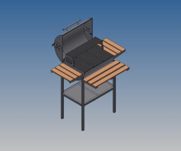3D модель Гриль-барбекю 3D модель