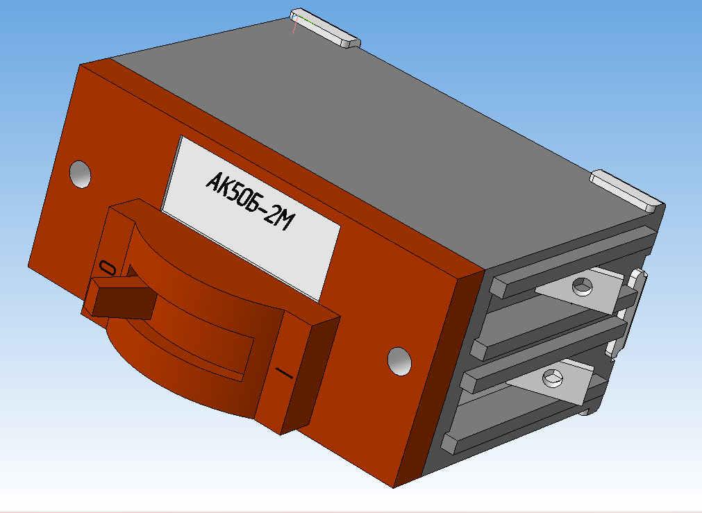 3D модель Автоматический выключатель АК50Б-2М
