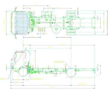 Чертеж Шасси ISUZU NPR75L-LL5VAYUN