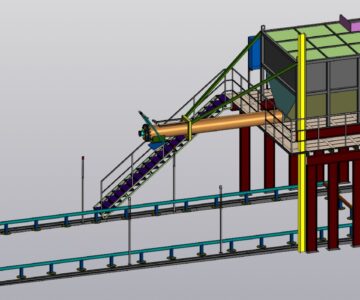 3D модель Линия по накоплению и выгрузке картофельных отходов