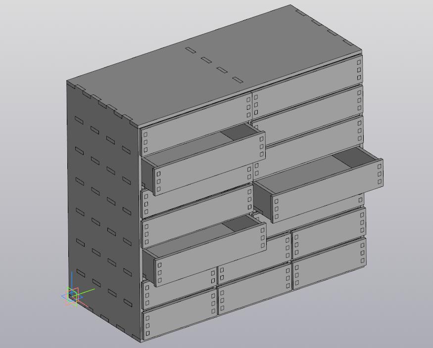 3D модель Тумба 900х400х800 мм