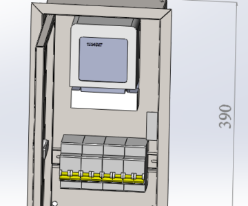 3D модель Ящик под счетчик и автоматы