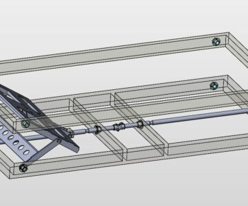 3D модель Подъемный механизм детской кроватки