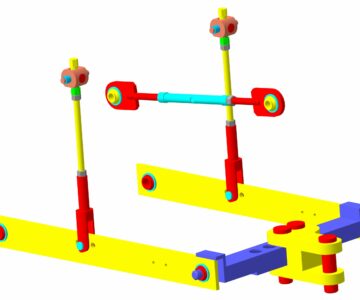 3D модель Заднее навесное устройство трактора Т-25 (упрощенная конструкция)