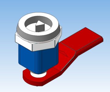 3D модель Замок электрошкафа