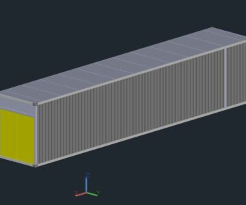 3D модель Контейнер Hi Qube 45ft