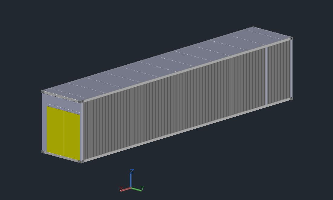 3D модель Контейнер Hi Qube 45ft