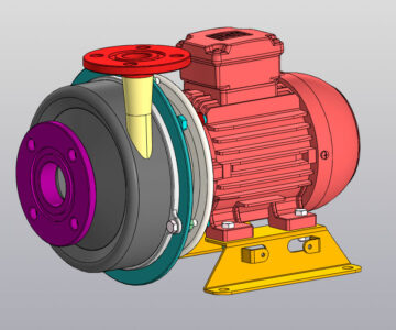 3D модель Химический насос ХМ-6.3