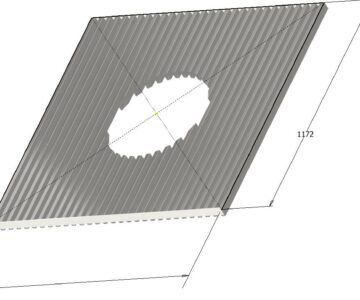 3D модель Газонное ограждение 1180х1172  мм