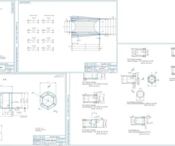 Чертеж Разработка технологии изготовления детали "головка верхняя"