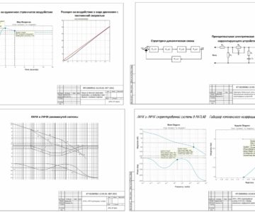 Чертеж Частотная коррекция линейных систем автоматического управления