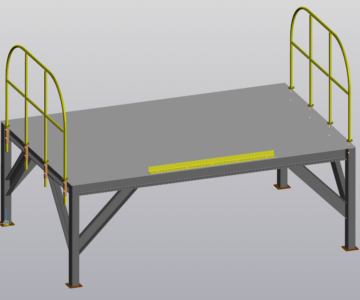 3D модель Площадка перегрузочная (3-D сборка)