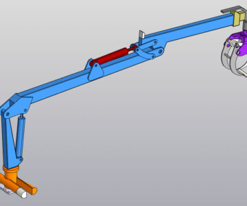 3D модель Манипулятор для лесной техники KESLA 600