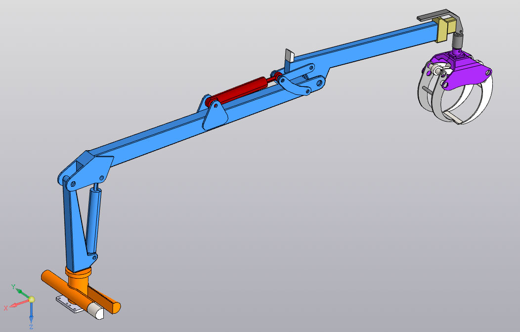 3D модель Манипулятор для лесной техники KESLA 600