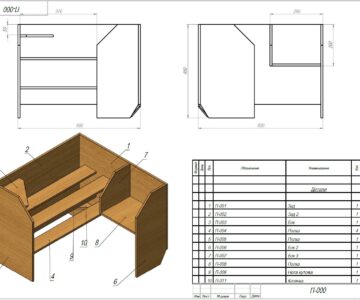 3D модель Полка угловая обувная