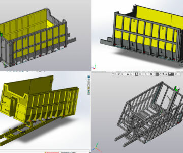 3D модель Кузов ломовоза 3D проект