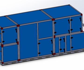 3D модель Приточно-вытяжная установка 1400х4410х1786