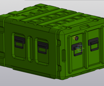 3D модель Кейс защитный зеленый Suprobox, 07U48XR (Кейс захисний зелений)