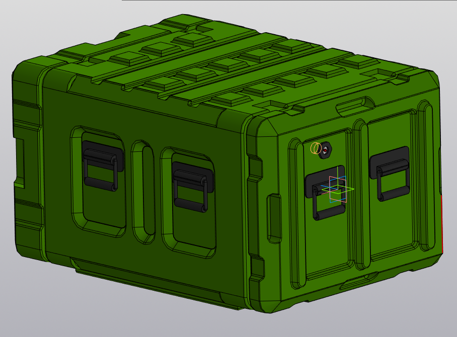 3D модель Кейс защитный зеленый Suprobox, 07U48XR (Кейс захисний зелений)