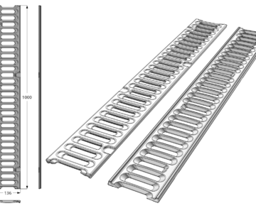 3D модель Ливневая решетка с250
