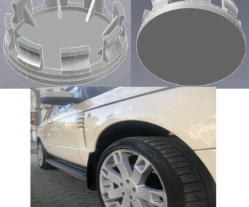 3D модель Заглушка ступицы диска Range Rover L322