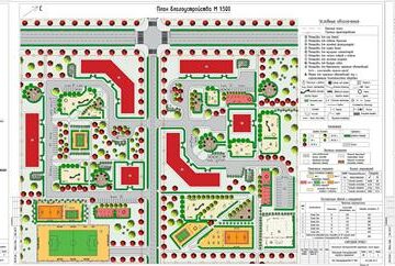 Чертеж Инженерное благоустройство территории жилой группы
