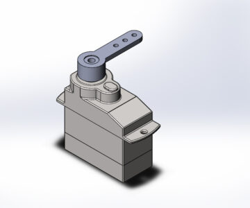 3D модель Сервопривод модельный, 2 грамма.