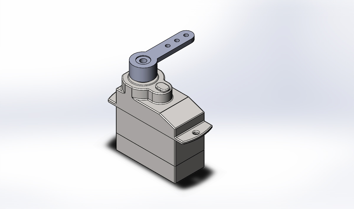 3D модель Сервопривод модельный, 2 грамма.