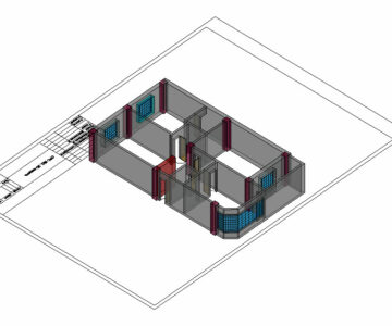 Чертеж Планировка дома 3d СРС №2