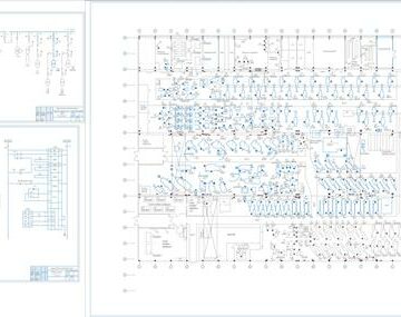 Чертеж Реконструкция системы электроснабжения цеха